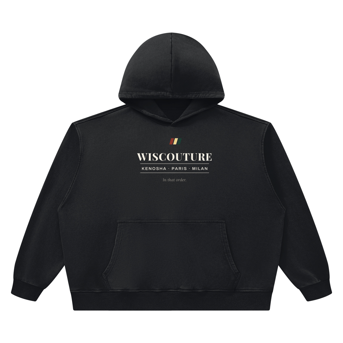 Kenosha · Paris · Milan Heavyweight Hoodie · Black
