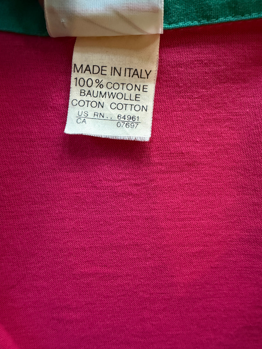 Benetton Formula Team-Issue Rugby Shirt | Mal Lang Collection