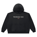 Pardonnez-moi Heavyweight Hoodie · Black