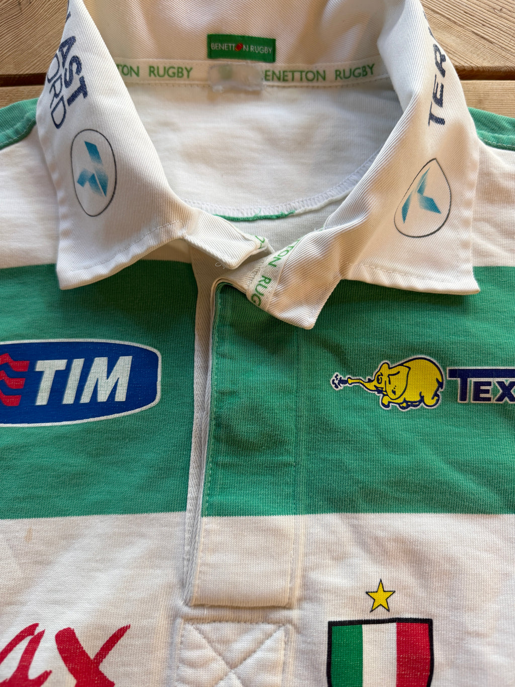 2009/10 Benetton Rugby Treviso Erreà #12 Sponsor Jersey