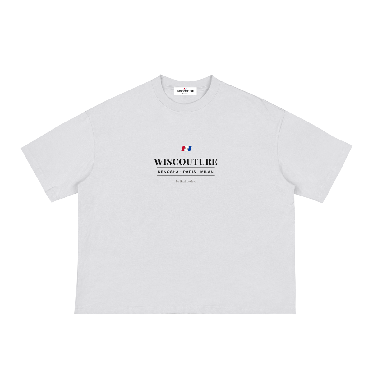 Wiscouture Kenosha · Paris · Milan Boxy Tee — White