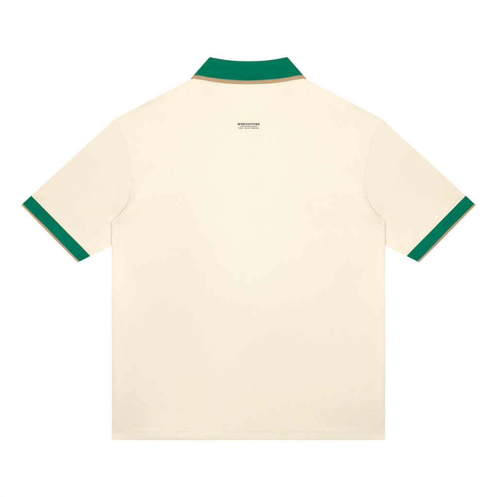 Wiscouture Supper Club Polo · Apricot / Green