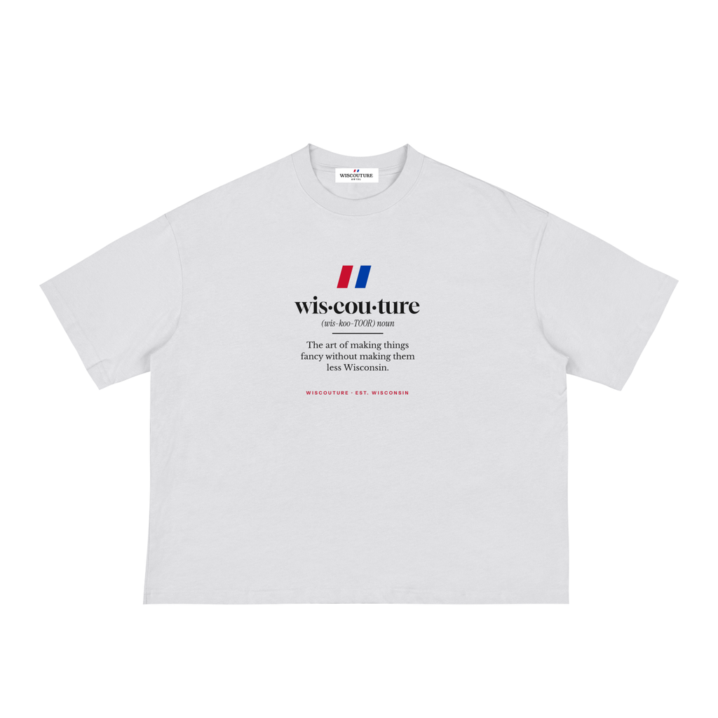 Wiscouture Definition Boxy Tee — White