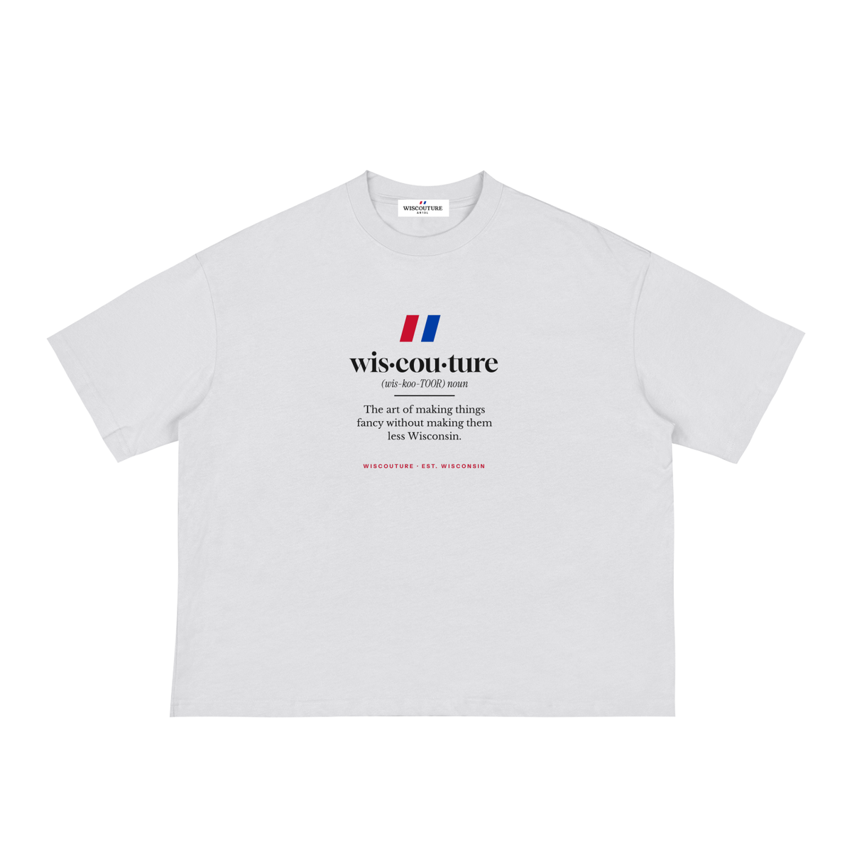 Wiscouture Definition Boxy Tee — White