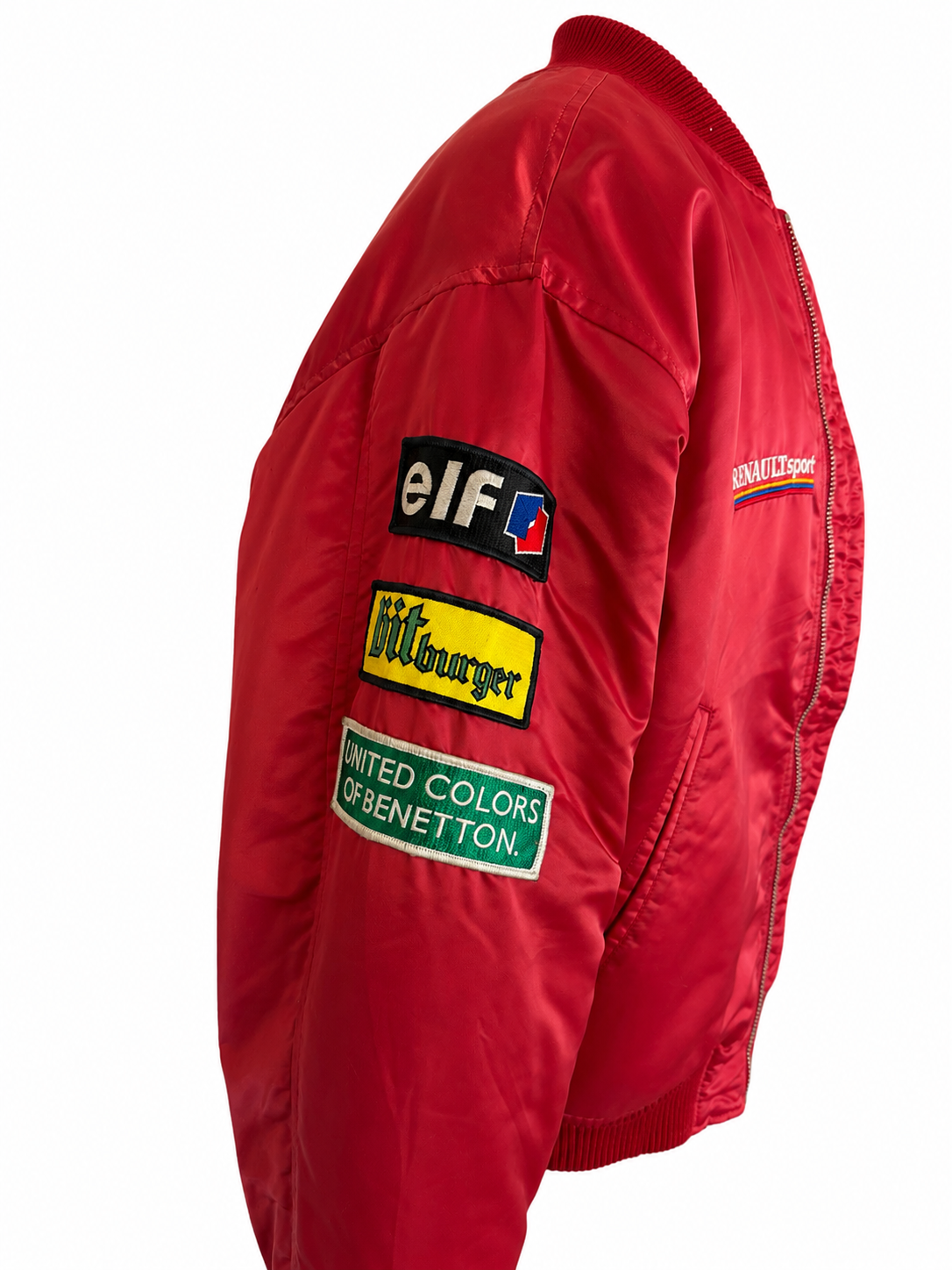 Vintage Benetton Formula 1 Racing Team Renault Sport Bomber Jacket | Size 48 | Late 1990s F1 Heritage Jacket