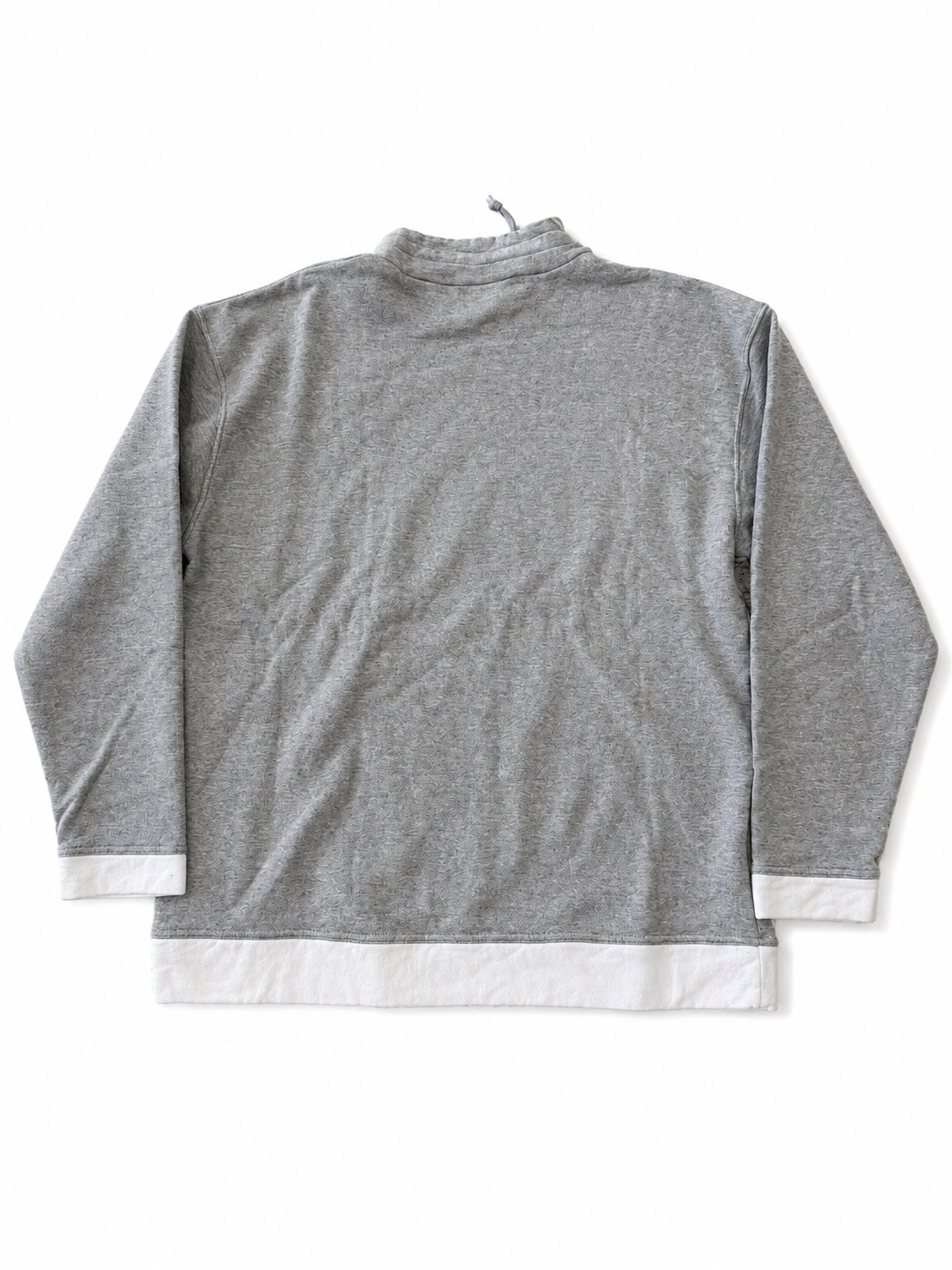 Vintage Benetton Formula 1 Mock Neck Sweatshirt – Heather Grey – Size Large