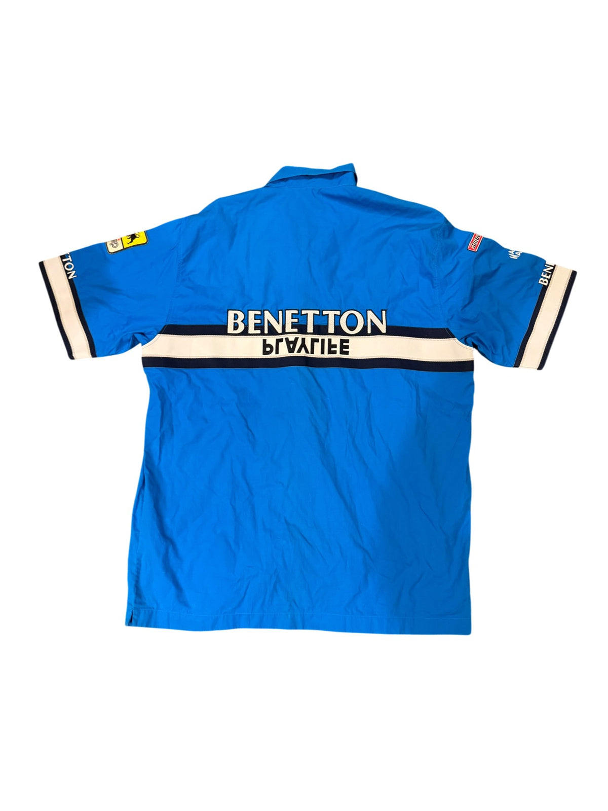 Benetton Formula 1 Team Issue Crew Shirt | Bridgestone Agip Korean Air Playlife | Fisichella & Wurz Era | Unworn