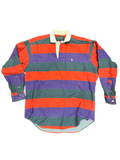 Vintage Polo Country Ralph Lauren Rugby Shirt | Bold Multi-Stripe | 100% Cotton Medium