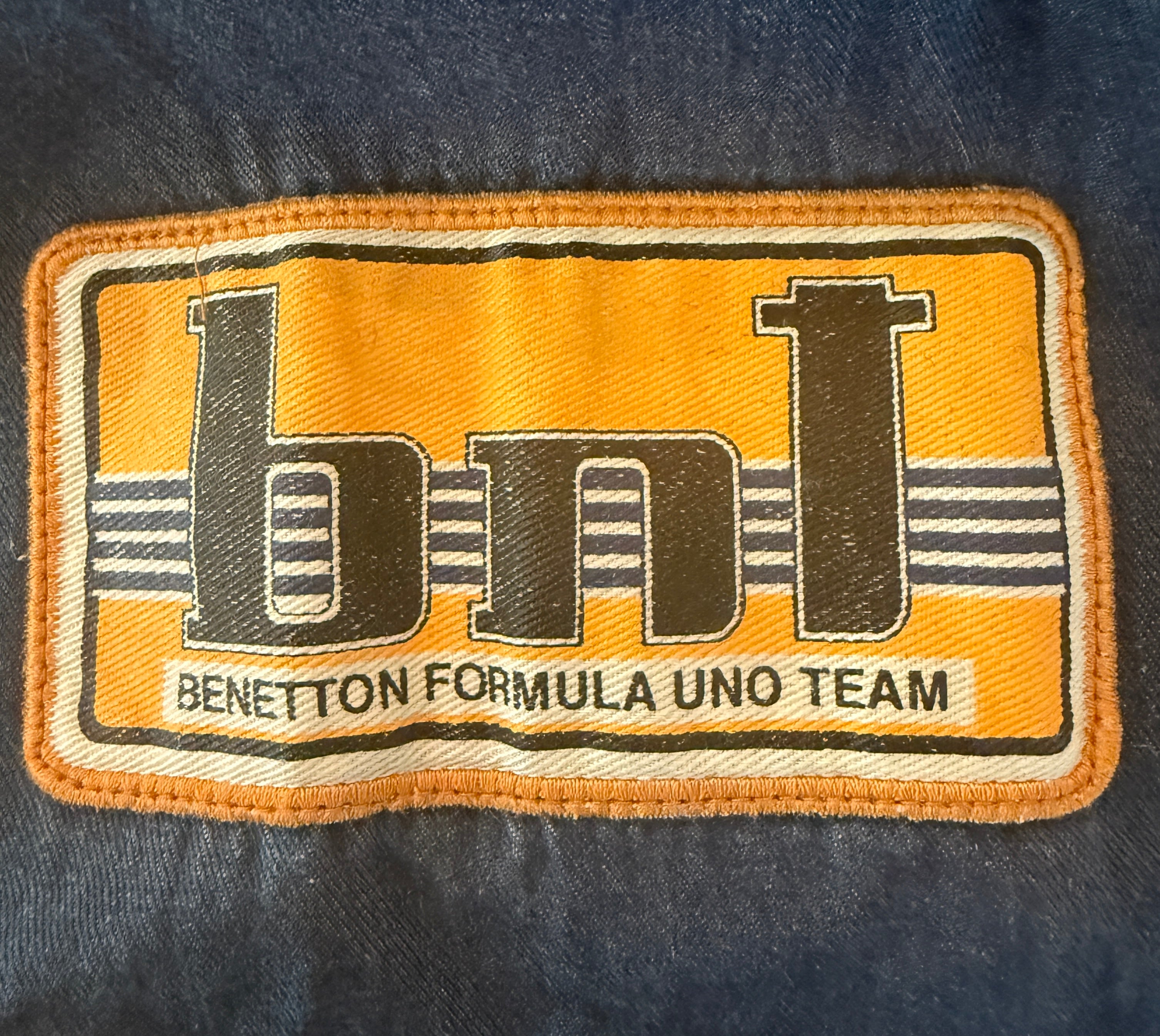 Vintage Benetton Formula 1 Racing Team Denim Work Shirt | Official 1990s Teamwear | Size 46