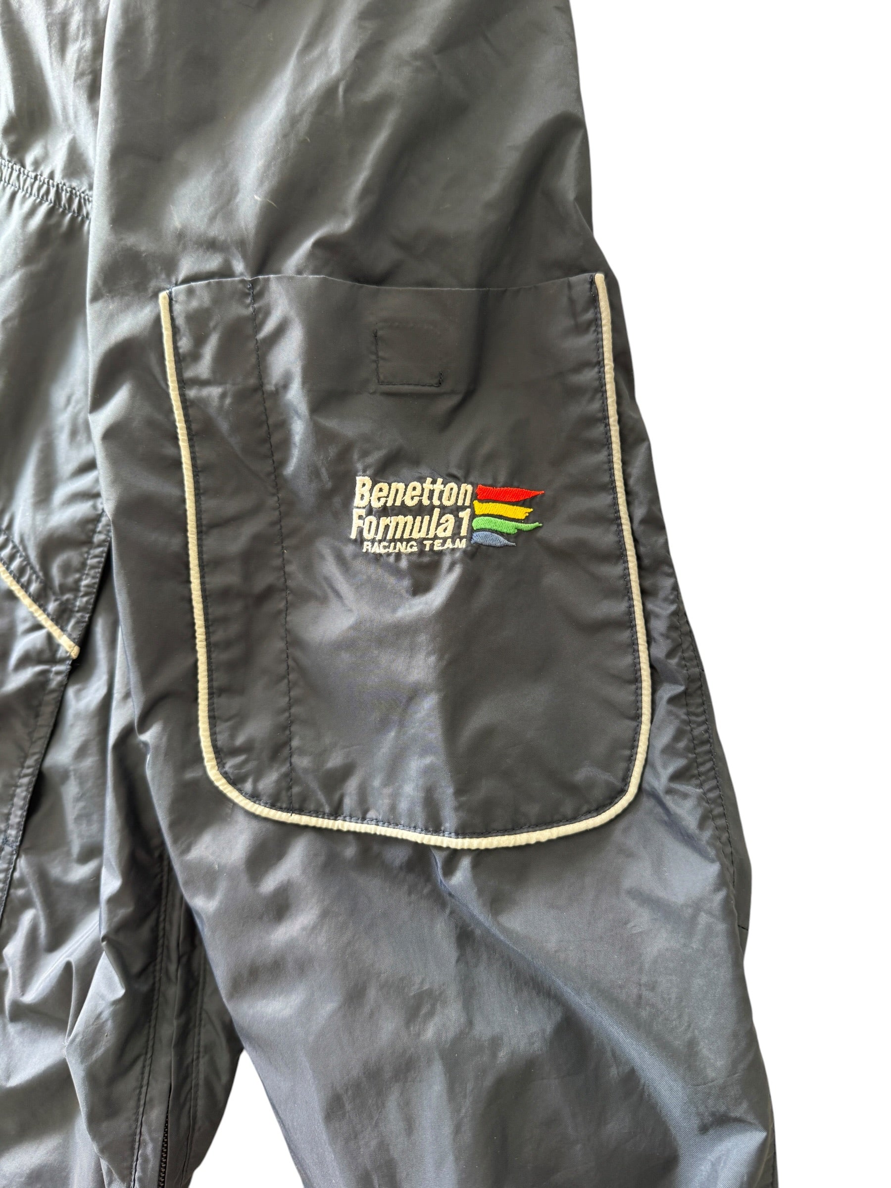 1990s Benetton Formula 1 Hooded Anorak Windbreaker Jacket XL