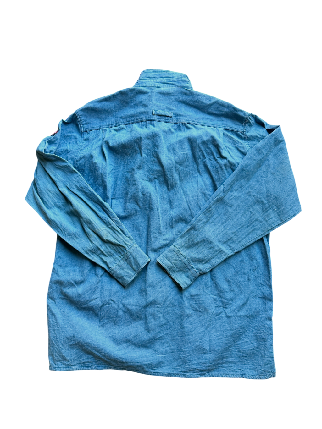 90s Benetton F1 Sponsor Shirt — Chambray, L