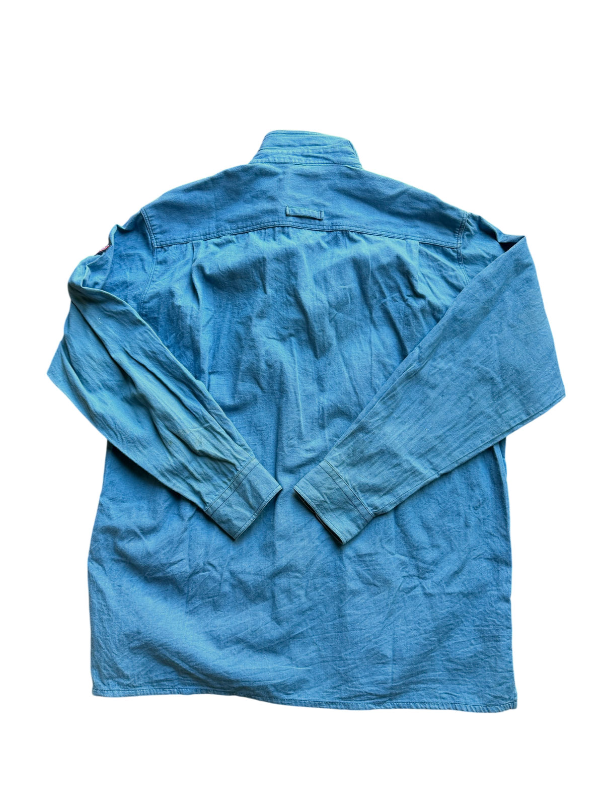 90s Benetton F1 Sponsor Shirt — Chambray, L