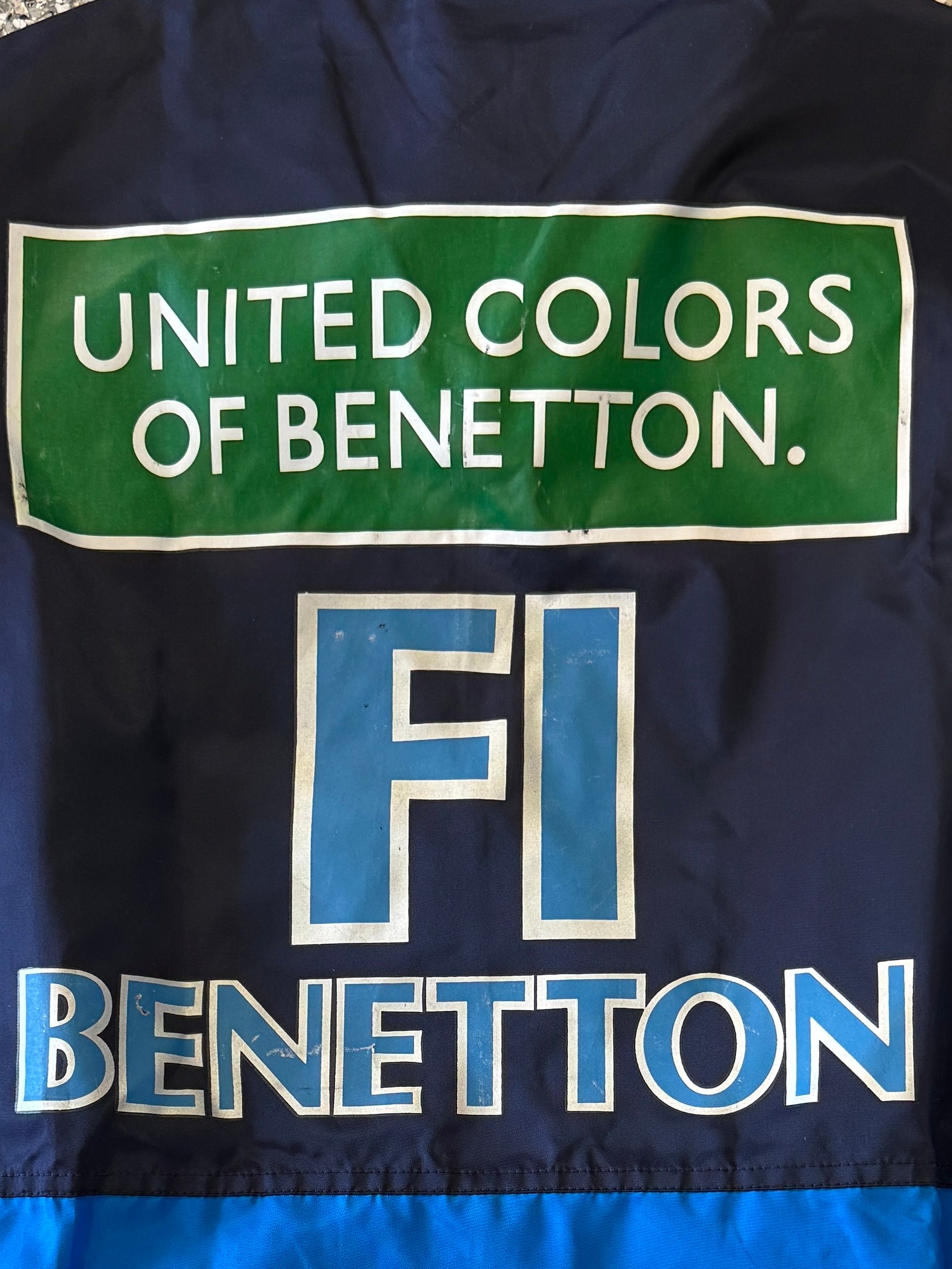 Rare 1990s Benetton Formula 1 Team Rain Jacket | FI Benetton | Schumacher Championship Era