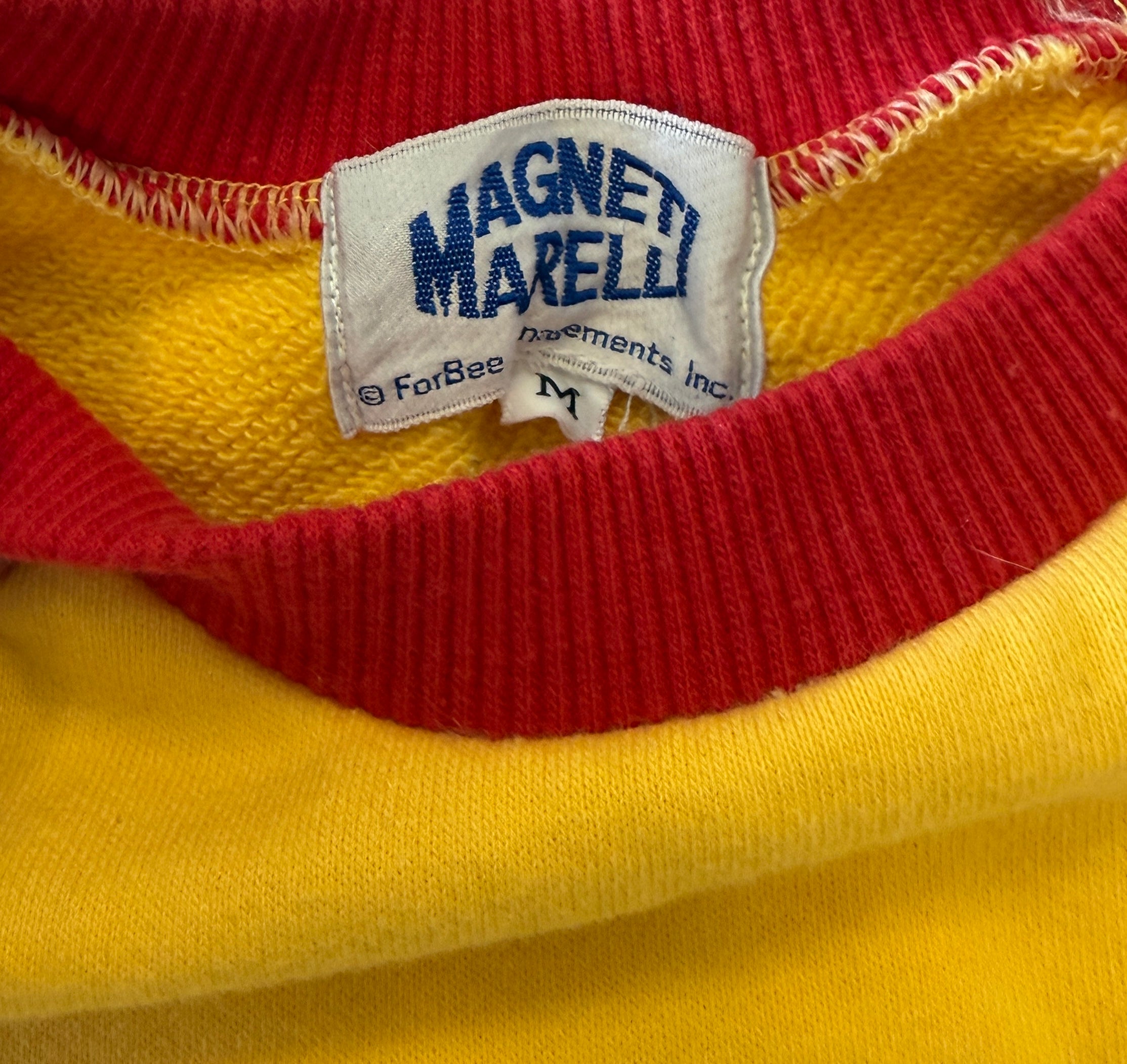 Vintage Ferrari Formula 1 Grand Prix Magneti Marelli Sweatshirt – Made in Italy – 80s/90s Motorsport Crewneck