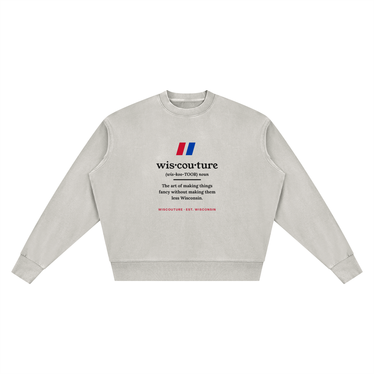 Definition Vintage Wash Crewneck · Light Gray