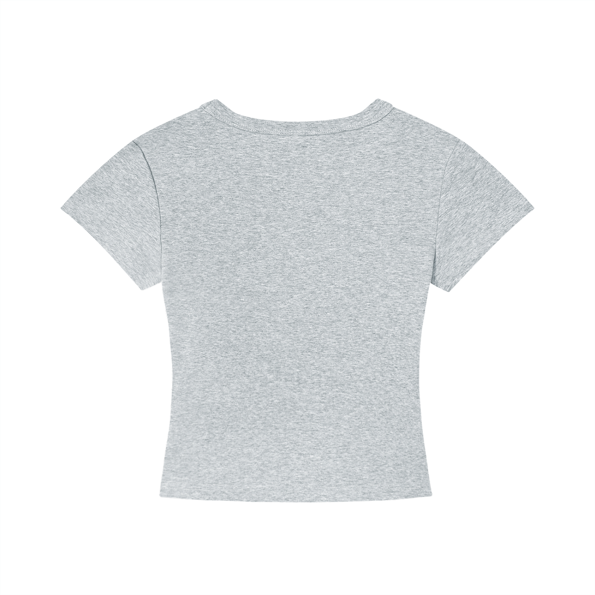 Baby Tee — Flower Gray