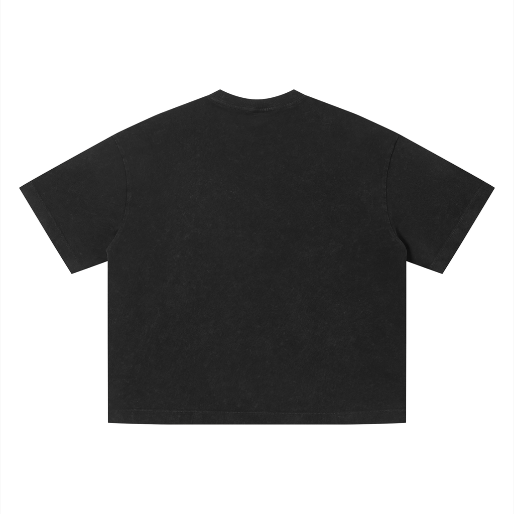 Pardonnez-moi Vintage Wash Boxy Tee · Black