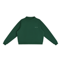 Sloane Mock-Neck Crew – Forest Green