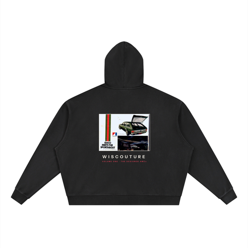 Kenosha · Paris · Milan Vintage Wash Zip Hoodie · Black