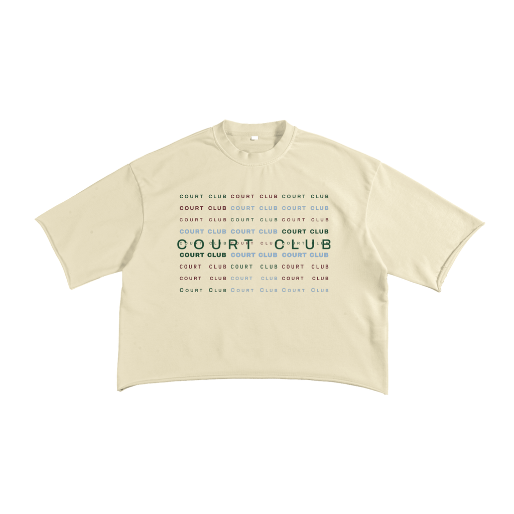 Sloane French Terry Tee – Cream