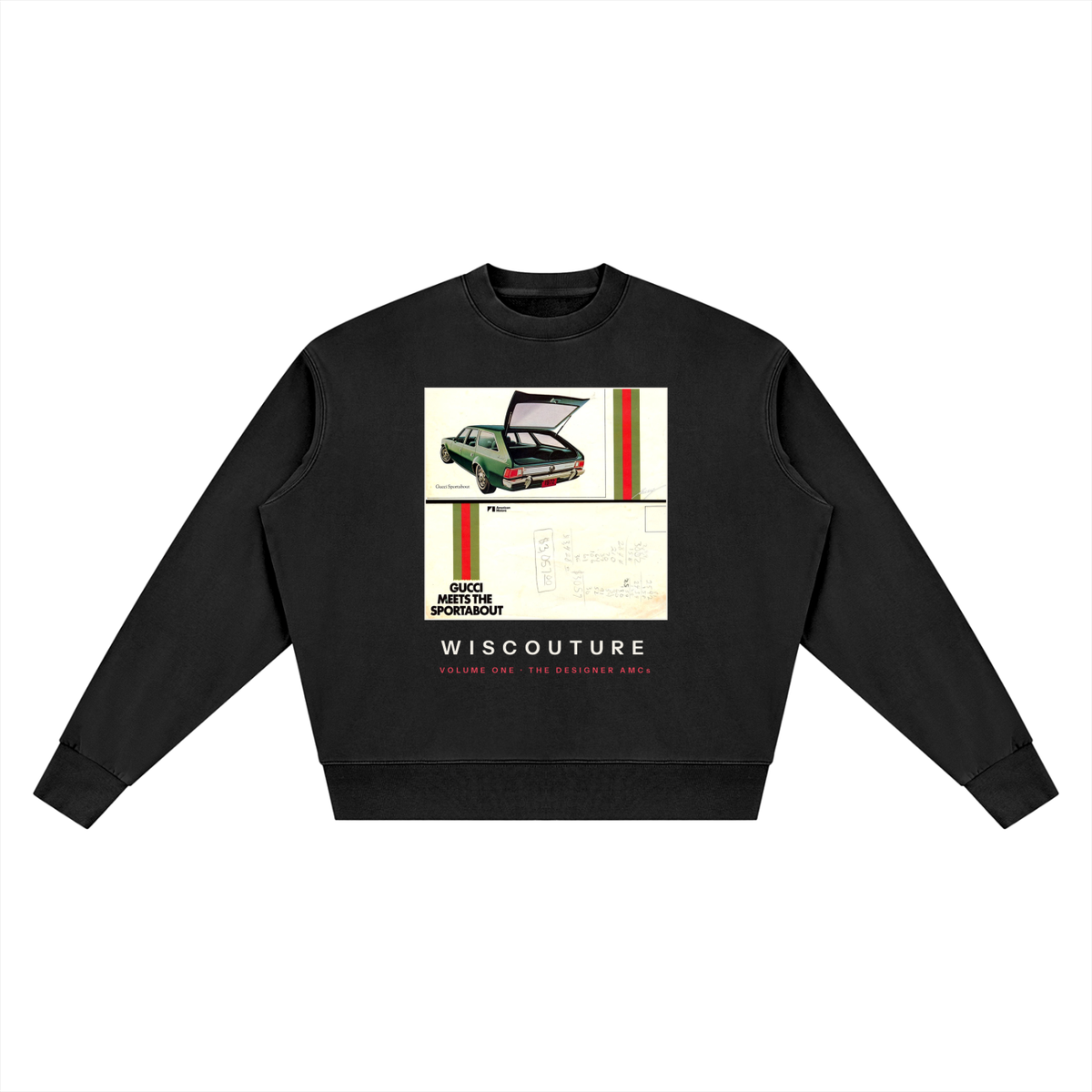 Designer AMCs Vintage Wash Crewneck · Black