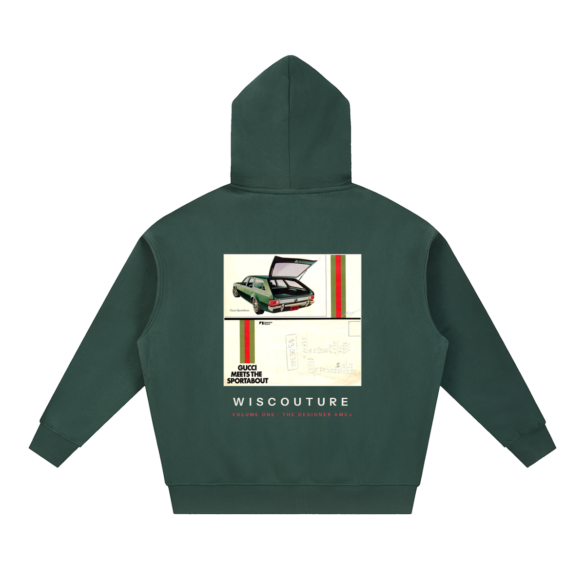 Wiscouture Volume One · The Designer AMCs Hoodie — Dark Green