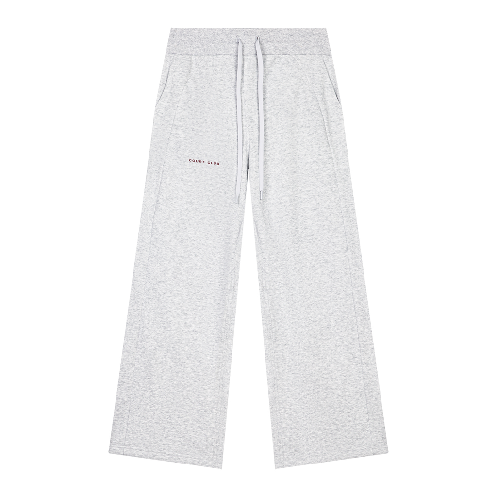Sloane Wide-Leg Sweatpants – Heather Gray