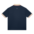 Wiscouture Supper Club Polo · Navy / Apricot