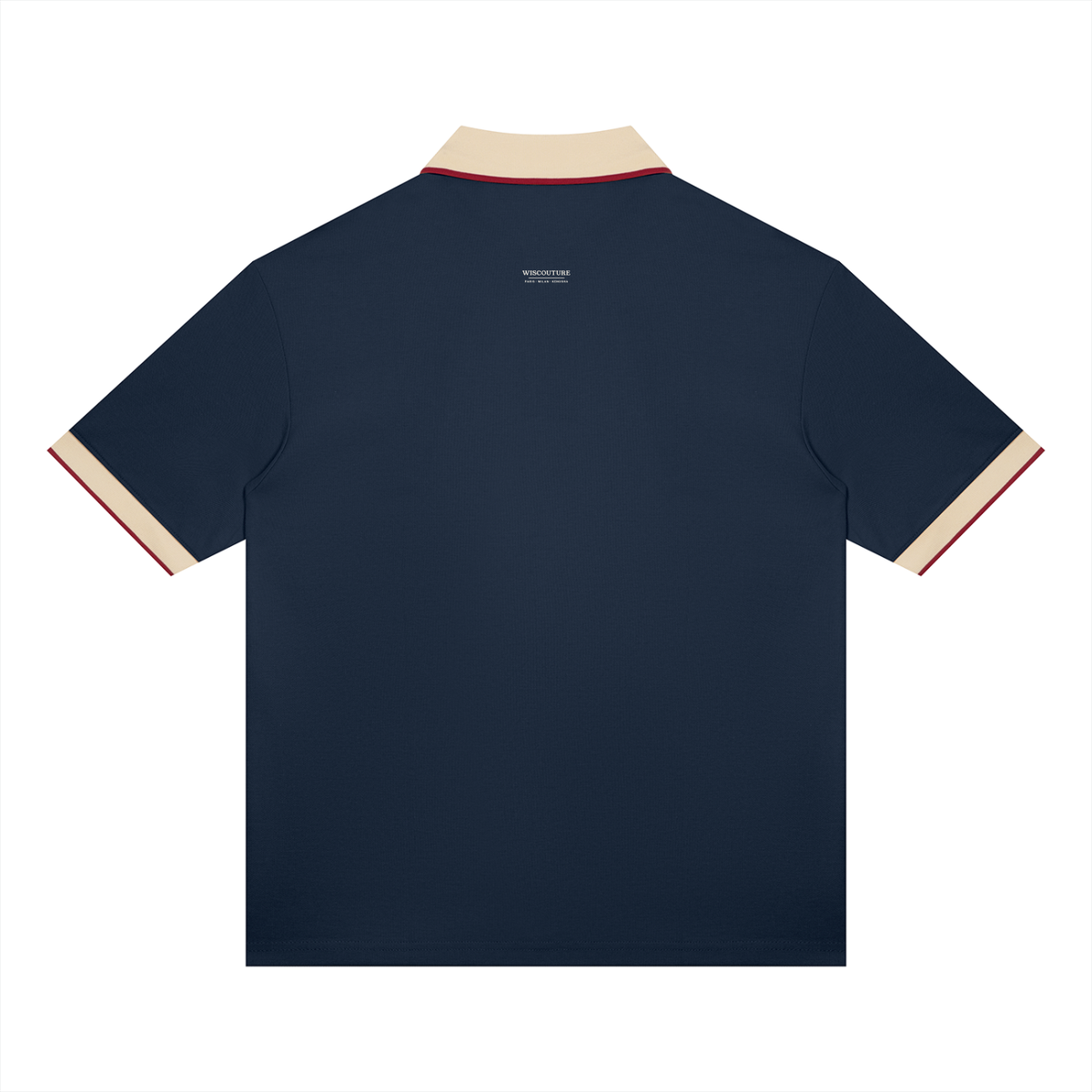Wiscouture Supper Club Polo · Navy / Apricot