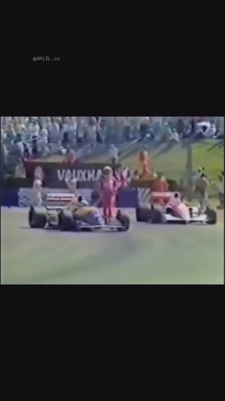 Nigel Mansell Signed 'Taxi for Senna' Photograph | 1991 British Grand Prix, Silverstone | Limited Edition